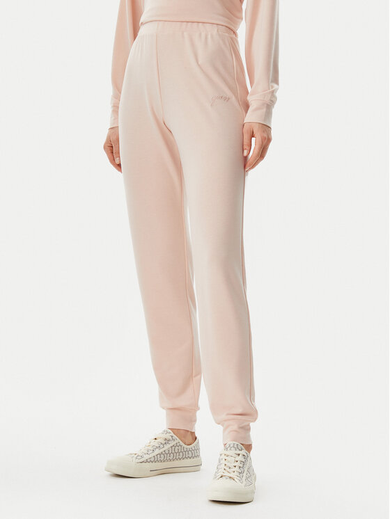 Guess Guess Штани з тканини O5GB05 KCQP2 Оранжевий Regular Fit