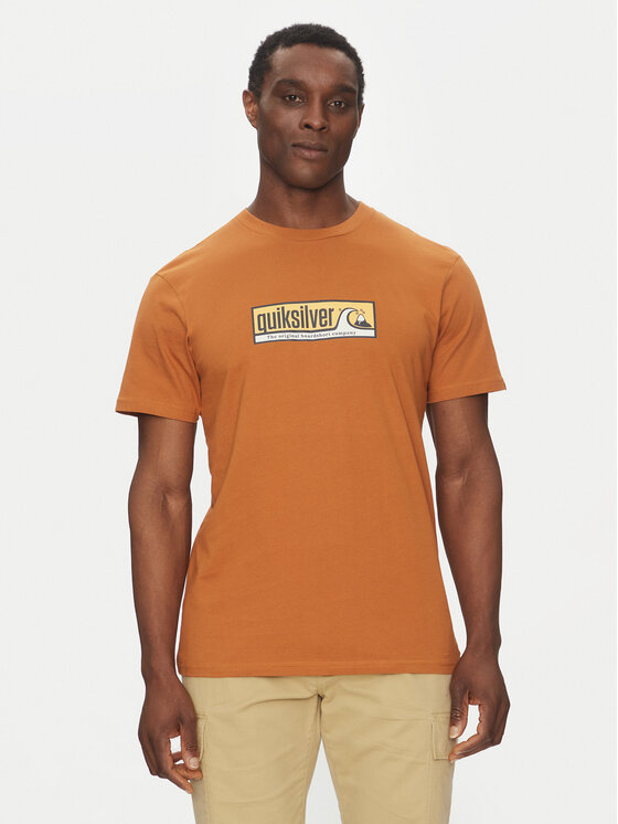Quiksilver Tričko EQYZT08040 Hnedá Regular Fit