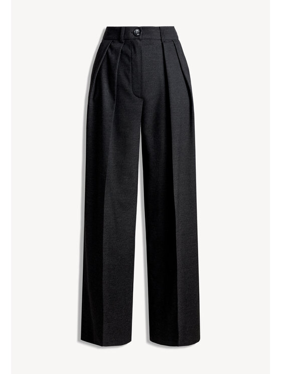 BIZUU BIZUU Kalhoty z materiálu BANOS RELAXED FIT Šedá Standard Fit