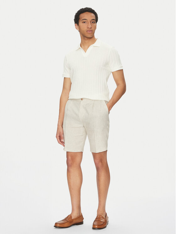 JOOP! JOOP! Šortky z materiálu 17 JT-64Dinghy 30045910 Béžová Loose Fit