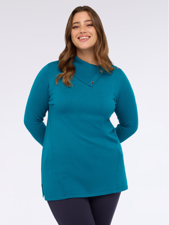 Fiorella Rubino Fiorella Rubino Maglione M633L008007N035 Turchese Regular Fit