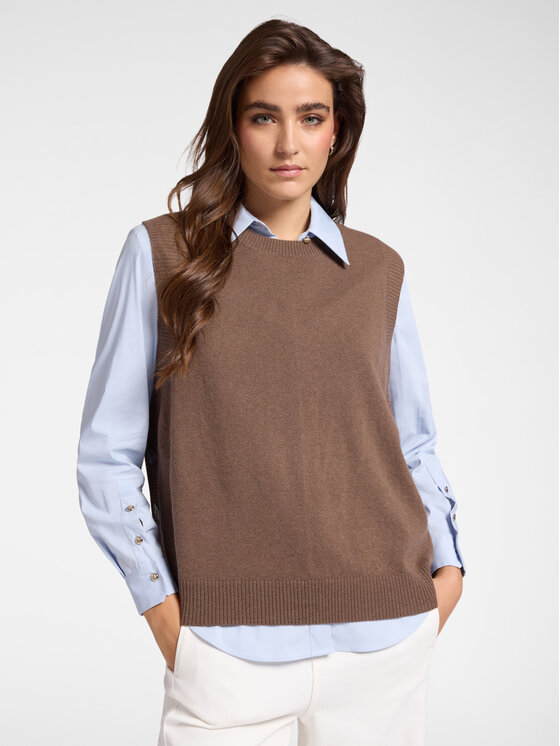 Elena Mirò Elena Mirò Maglione M579Z000720N022 Marrone Regular Fit