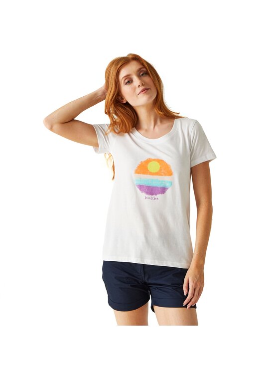 Regatta Regatta T-Shirt Filandra VIII Biały Short Fit