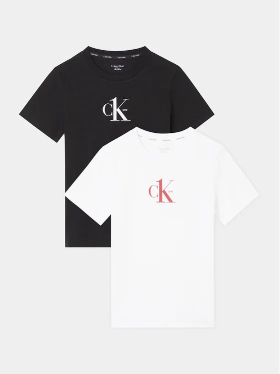 Calvin Klein Underwear 2er-Set T-Shirts KK0KK00080 Schwarz Regular Fit
