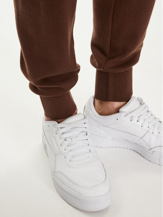 Pangaia Pangaia Donji dio trenerke Merino Smeđa Regular Fit