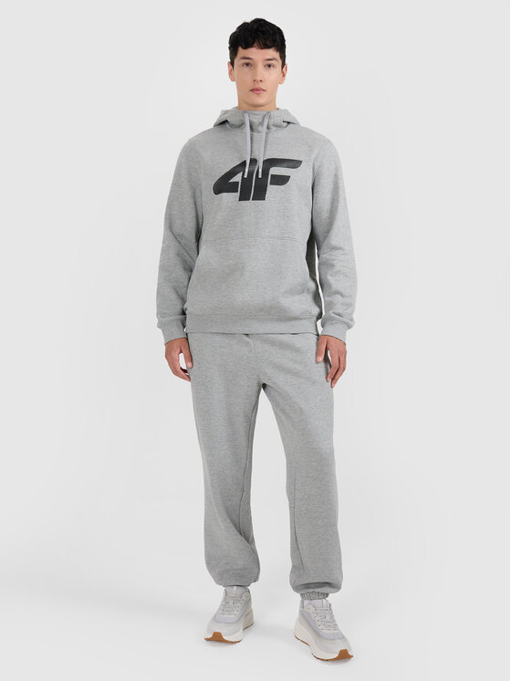 4F 4F Bluza NOS Szary jasny Regular Fit