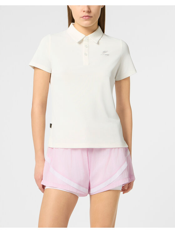 Plein Sport Plein Sport Polo 29194 Biały Regular Fit