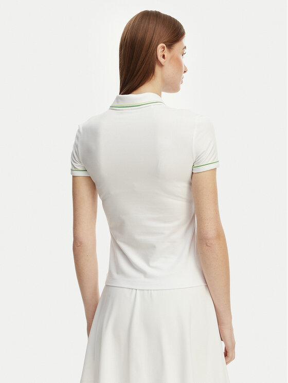 Lacoste Lacoste Polo majica DF5284 Bela Slim Fit