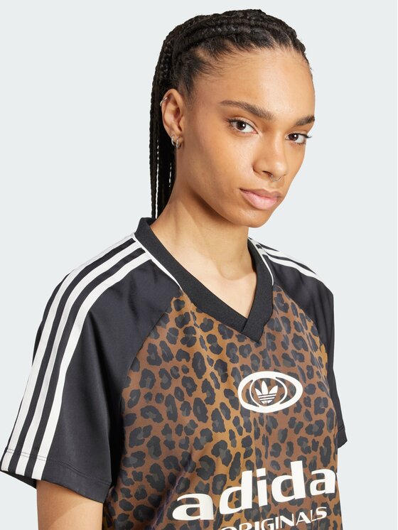 adidas adidas Koszulka techniczna Satin Jersey Kolorowy Loose Fit