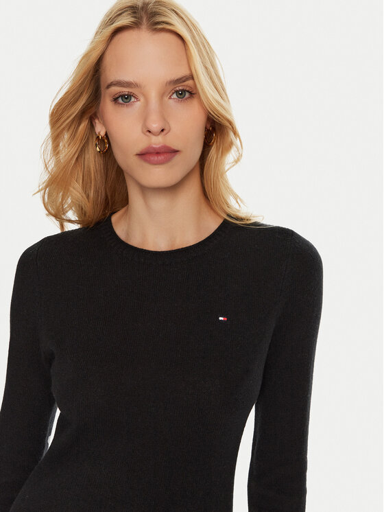 Tommy Hilfiger Tommy Hilfiger Φόρεμα υφασμάτινο WW0WW44162 Μαύρο Regular Fit