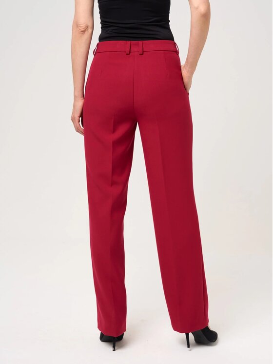 Willsoor Willsoor Spodnie garniturowe 68210 Czerwony Regular Fit
