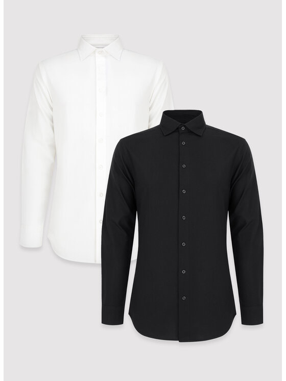Pako Lorente Pako Lorente Komplet 2 koszul P24WN-1X-032 Kolorowy Slim Fit