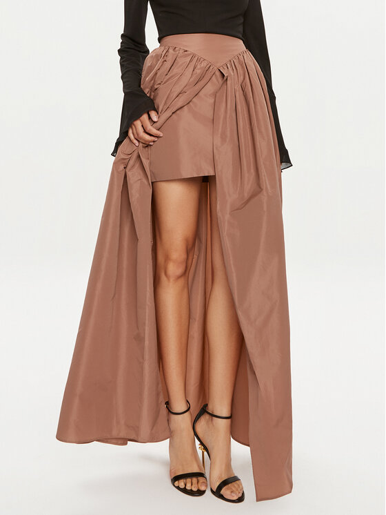 PINKO Pinko Maxi suknja Botticino 102784 Y3LE Smeđa Relaxed Fit