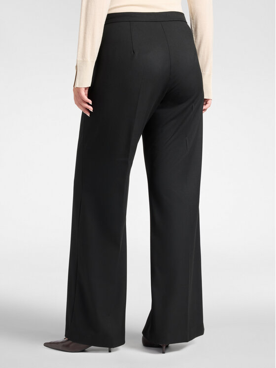 Elena Mirò Elena Mirò Spodnie materiałowe P041P000561N033 Czarny Flare Fit