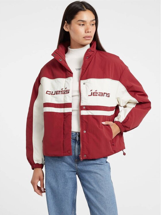 Guess Jeans Guess Jeans Übergangsjacke W5BL11 WGYL2 Rot Regular Fit