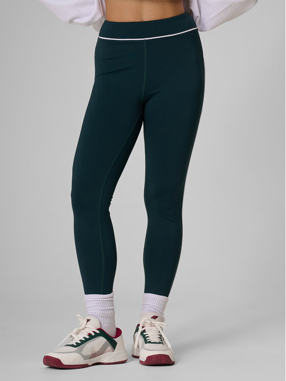 4F 4F Legginsy COURT SOCIETY Zielony ciemny Slim Fit