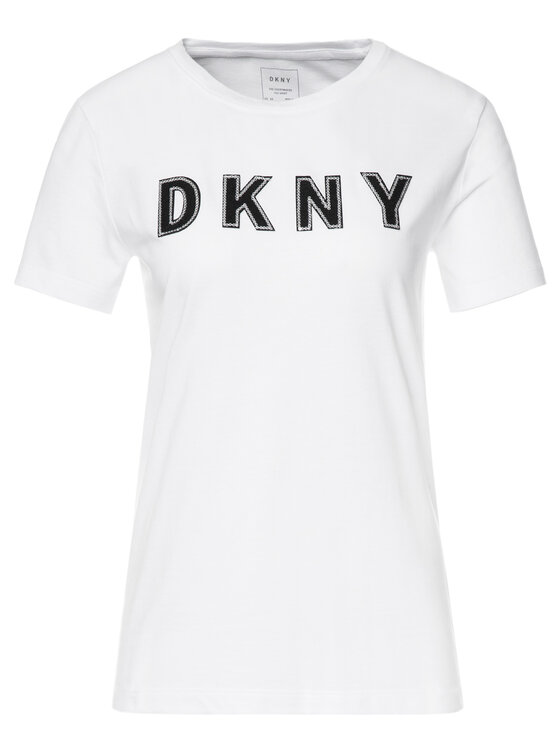 DKNY DKNY T-shirt P9DH7CNA Bianco Regular Fit