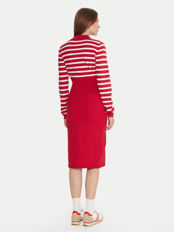 Liu Jo Liu Jo Strickkleid TF5215 MS63L Rot Regular Fit