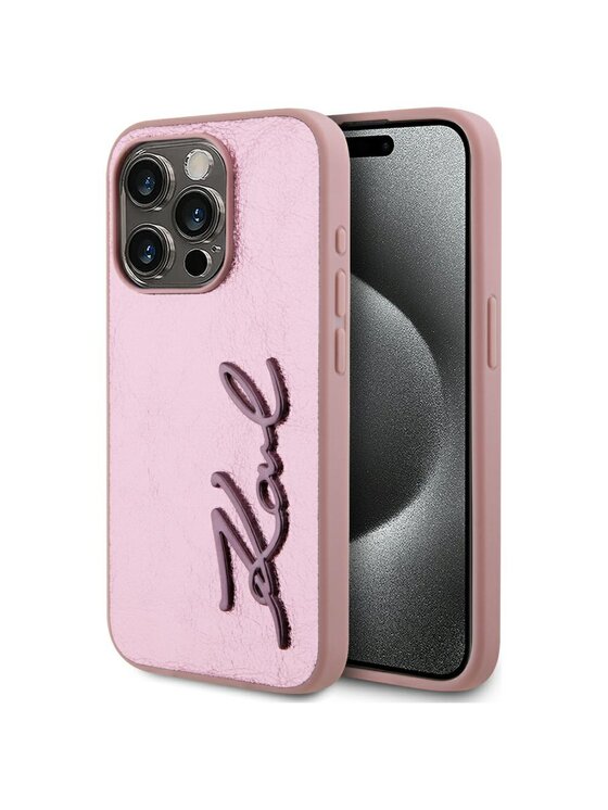 KARL LAGERFELD KARL LAGERFELD Etui na telefon iPhone 15 Pro Max Różowy