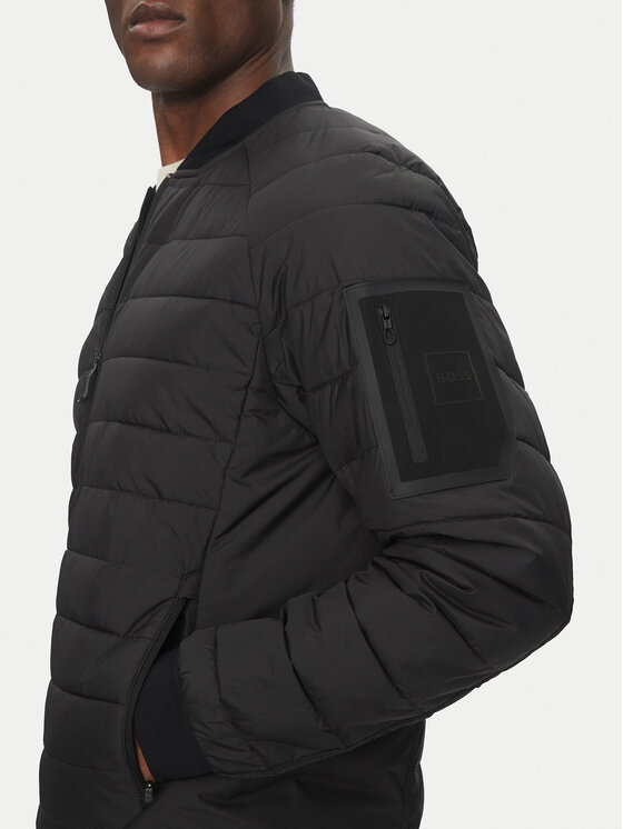 BOSS BOSS Bunda bomber J_Ordos 50529693 Černá Regular Fit
