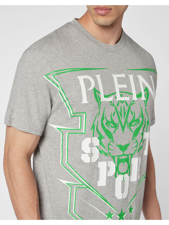 Plein Sport Plein Sport T-Shirt 8325 Szary Regular Fit