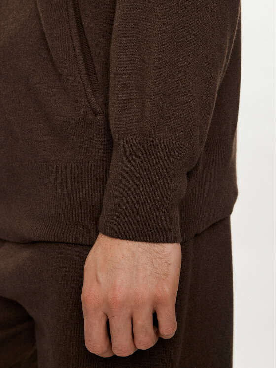 Pangaia Pangaia Felpa Archive Recycled Cashmere Marrone Loose Fit