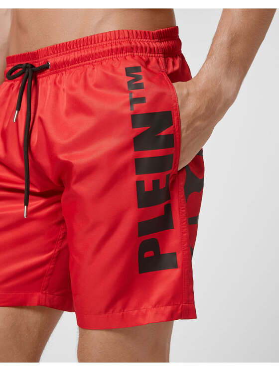 PHILIPP PLEIN PHILIPP PLEIN Spodnie materiałowe 10415 Czerwony Comfort Fit
