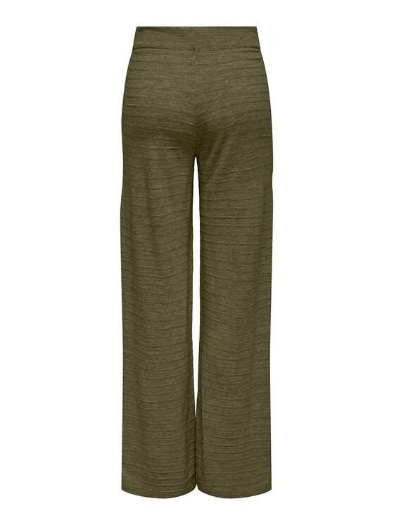 ONLY ONLY Megztos kelnės 15294501 Žalia Wide Leg