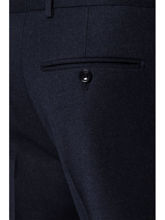 Lancerto Lancerto Spodnie materiałowe Ricardo SP099222000002 Granatowy Slim Fit
