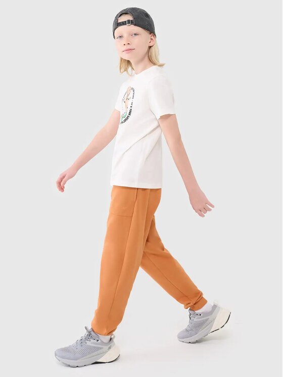 4F 4F T-Shirt 4FJRSS25TTSHM2566-11S Biały Regular Fit