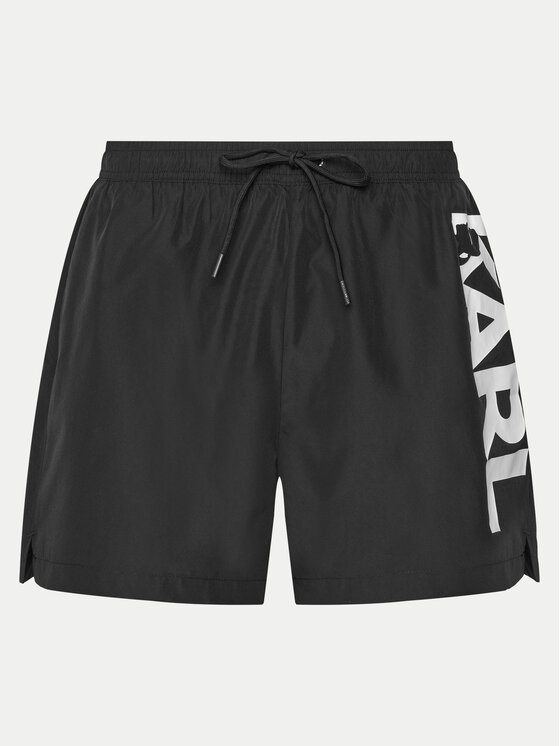 KARL LAGERFELD KARL LAGERFELD Шорти для плавання A1M46013 Чорний Regular Fit