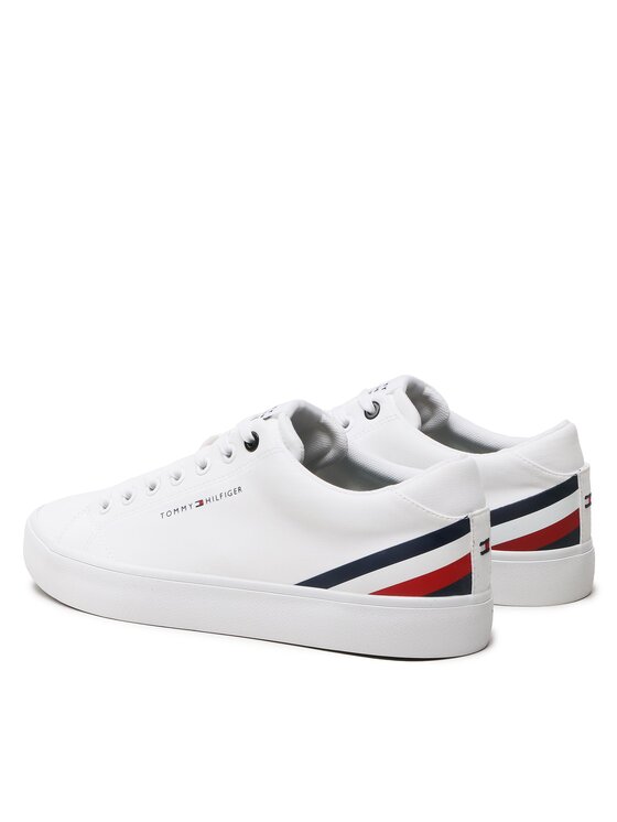 Tommy Hilfiger Tommy Hilfiger Αθλητικά Th Hi Vulc Core Low Stripes FM0FM04735 Λευκό