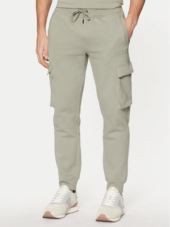 Guess Guess Pantaloni da tuta Z4YB08 K9V31 Verde Regular Fit