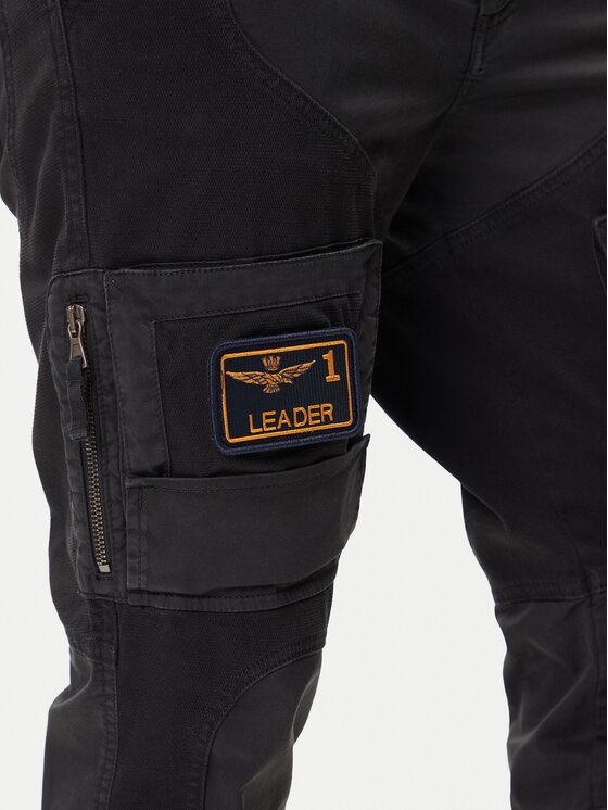 Aeronautica Militare Aeronautica Militare Hlače 252PA1664UCT04241 Crna Regular Fit