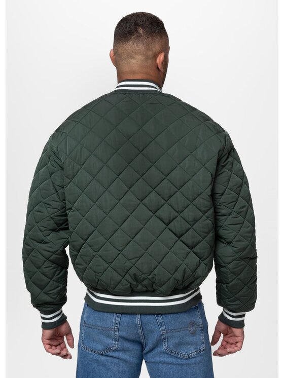 PITBULL PITBULL Kurtka przejściowa JUPITER Zielony Regular Fit