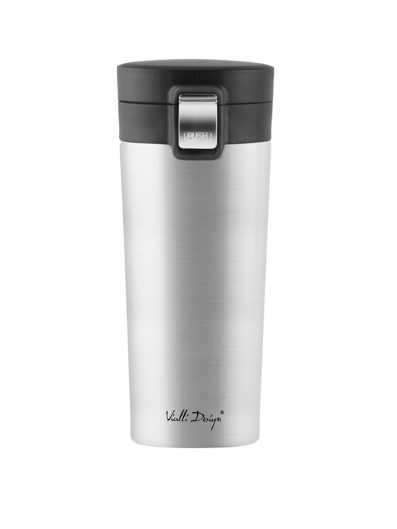 Vialli Design Vialli Design Kubek termiczny KUBEK TERMICZNY 400ML FUORI STAL MAT 8029 Srebrny