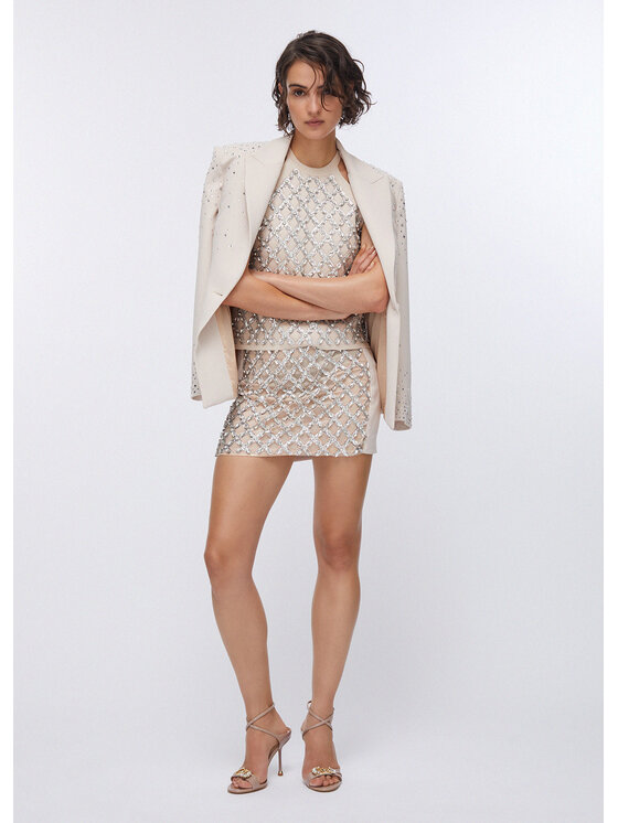 Liu Jo Liu Jo Minigonna PA6010T2527X0753 Bianco Regular Fit