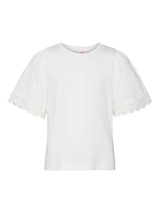 Vero Moda Girl Vero Moda Girl T-krekls 10279810 Balts Regular Fit