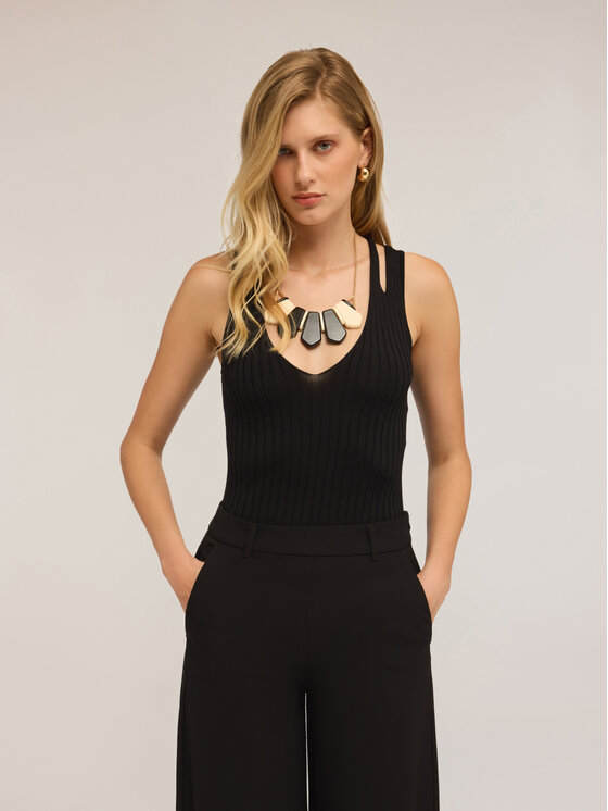 Motivi Motivi Cardigan M411W003551N033 Nero Slim Fit