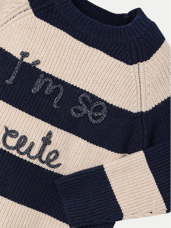 Mayoral Mayoral Sweter 4357 Granatowy Regular Fit