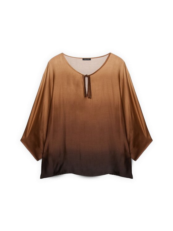 Fiorella Rubino Fiorella Rubino Bluzka 2031E000388N0V2 Brązowy A-Line Fit