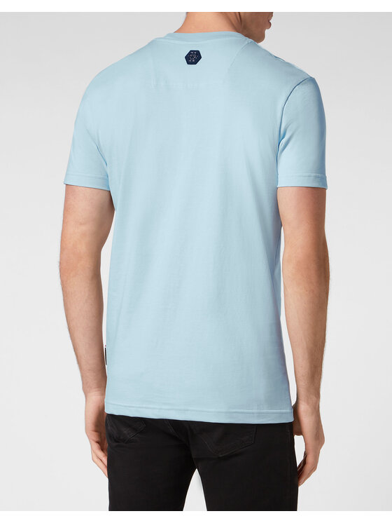 PHILIPP PLEIN PHILIPP PLEIN T-Shirt 701 Niebieski jasny Regular Fit