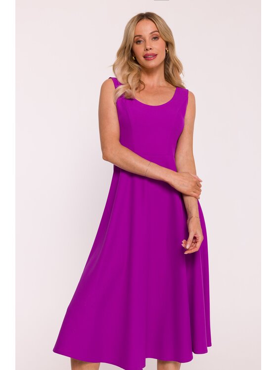 Stylove Stylove Sukienka codzienna s424 Fioletowy A-Line Fit