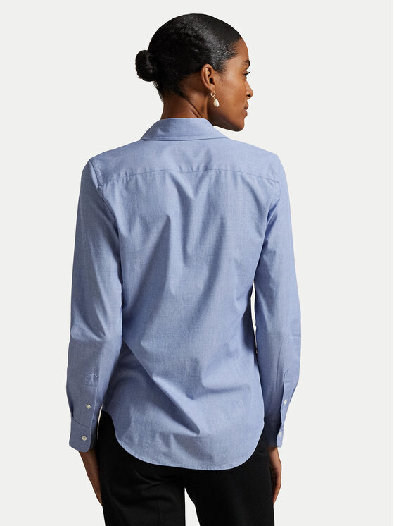 Polo Ralph Lauren Polo Ralph Lauren Marškiniai 211941509004 Žydra Slim Fit