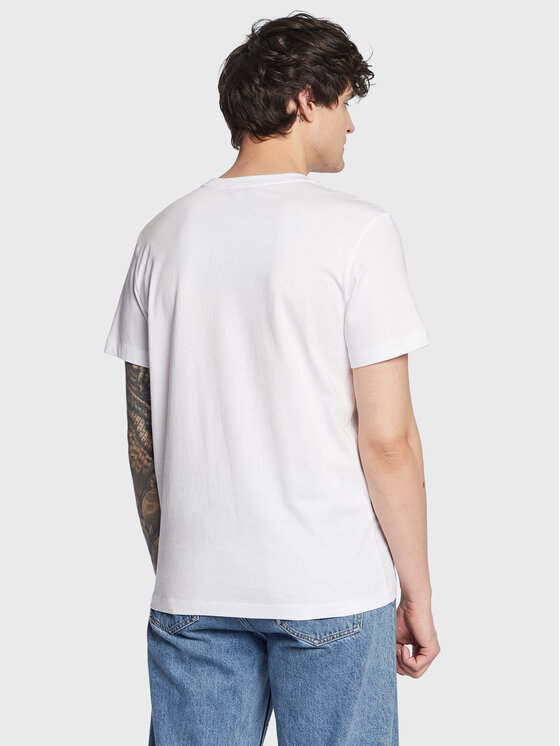 Calvin Klein Swimwear Calvin Klein Swimwear T-särk Logo KM0KM00836 Valge Regular Fit