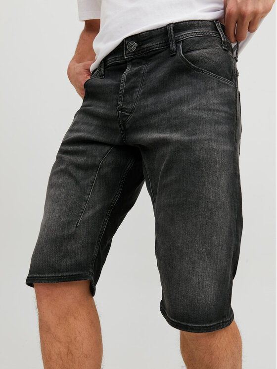 Pantaloncini di jeans 12223991 Nero Regular Fit