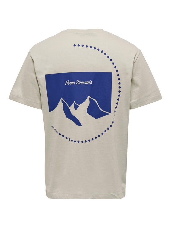 Only & Sons Only & Sons T-Shirt 22026424 Μπεζ Relaxed Fit
