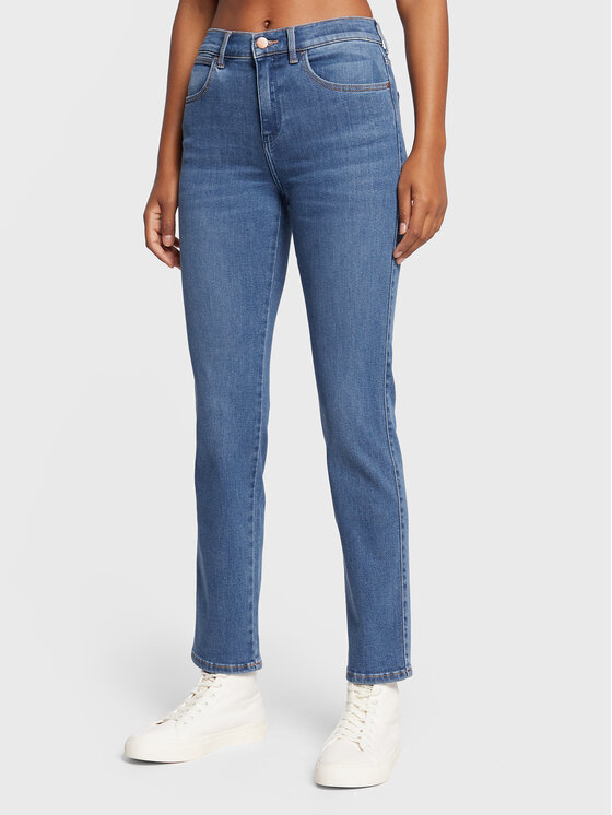 Wrangler Jeans hlače Body Bespoke The Adventure W26LAEW13 Modra Slim Fit