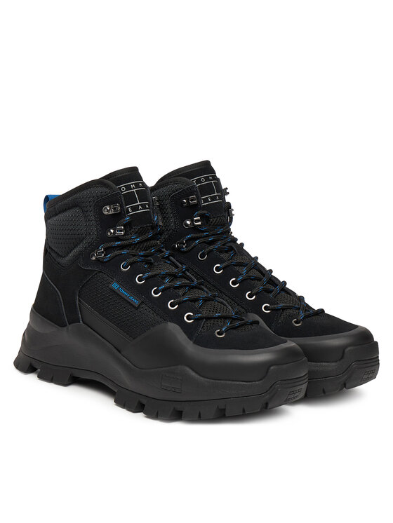 Tommy Jeans Tommy Jeans Trekingová obuv Tjm Hybrid Boot EM0EM01633 Černá