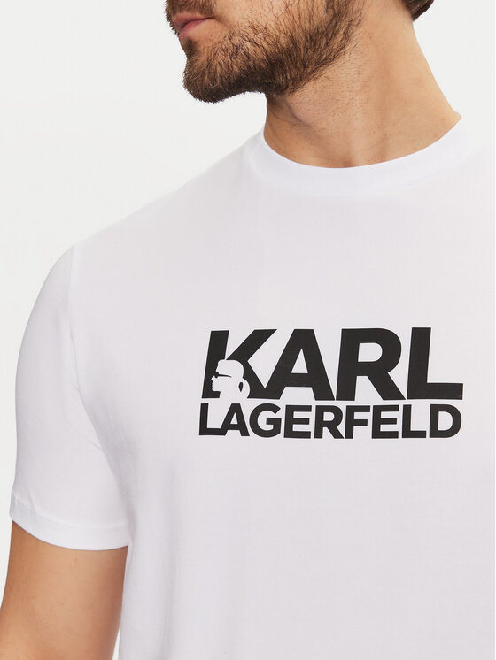 KARL LAGERFELD KARL LAGERFELD Póló 755087 551235 Fehér Regular Fit